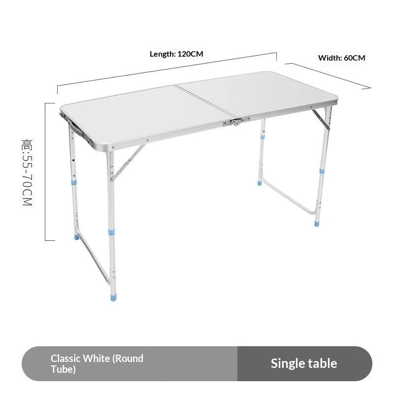 Portable Folding Camping Table Picnic IGT Accessories Lightweight Aluminum Adjustable Height Compact Sturdy Hiking RV Tailgate