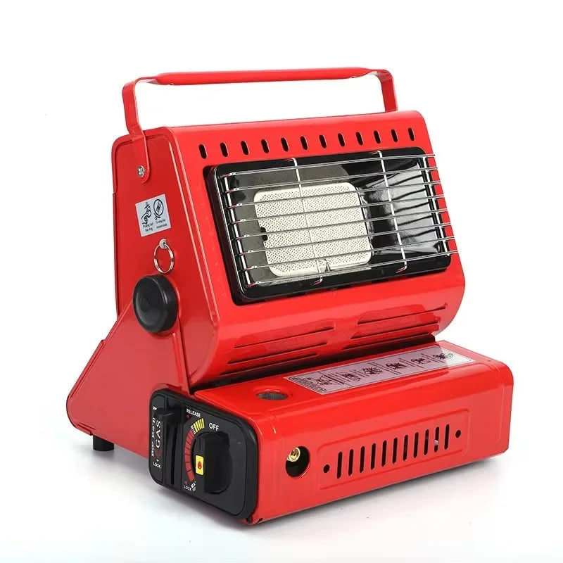 Portable Gas Camping Stove Outdoor Picnic BBQ Stove Portable Hand Warmer Home Heater Cassette Stove for Camping Tent Fishing
