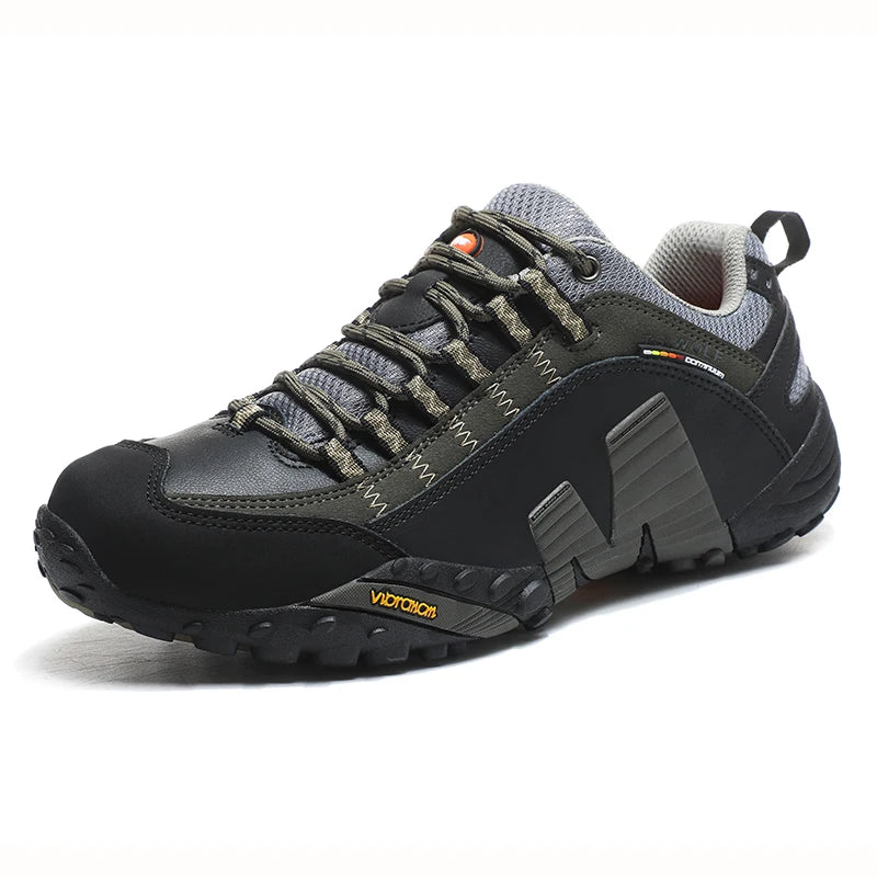 Outdoor Lover Trekking Shoes 2025 Men Waterproof Hiking Shoes Mountain Boots Genuine Leather Woodland Hunting Tactical Shoes