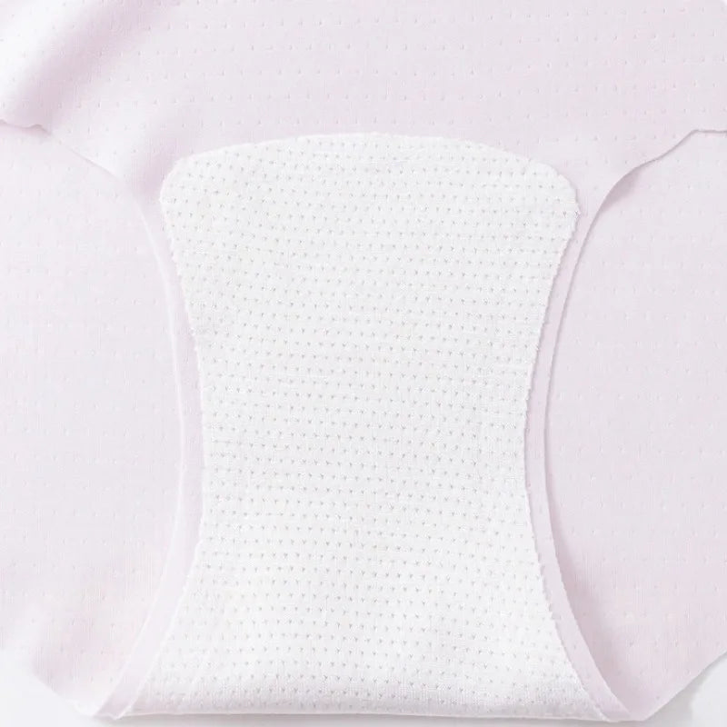 4PCS Summer Girls Mesh Breathable Panties Kids Soft Comfort  Antibacterial Knickers 3+y Young Child Cute Cartoon Print Underwear