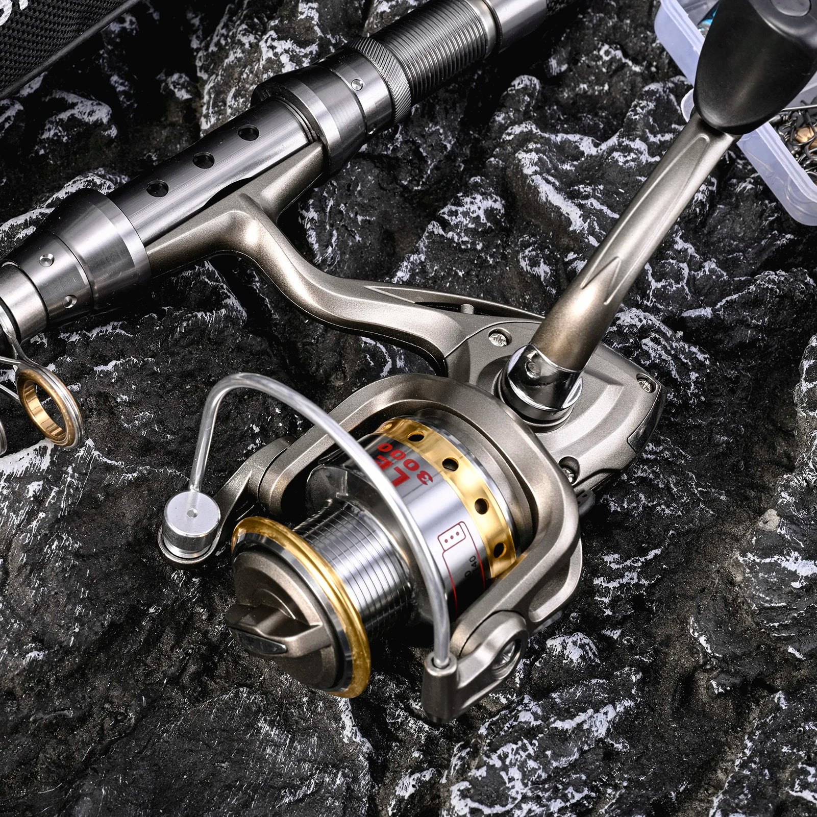 Fishing Pole Combo Set 2PCS Rod and Reel Telescopic Fishing Rod Carbon Fiber Reels Fishing Accessories