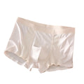 Comfortable Flat Pants Men's Boxer Briefs Thin Seamless Underwear for Men Breathable Mesh Ice Silk Underpants Men