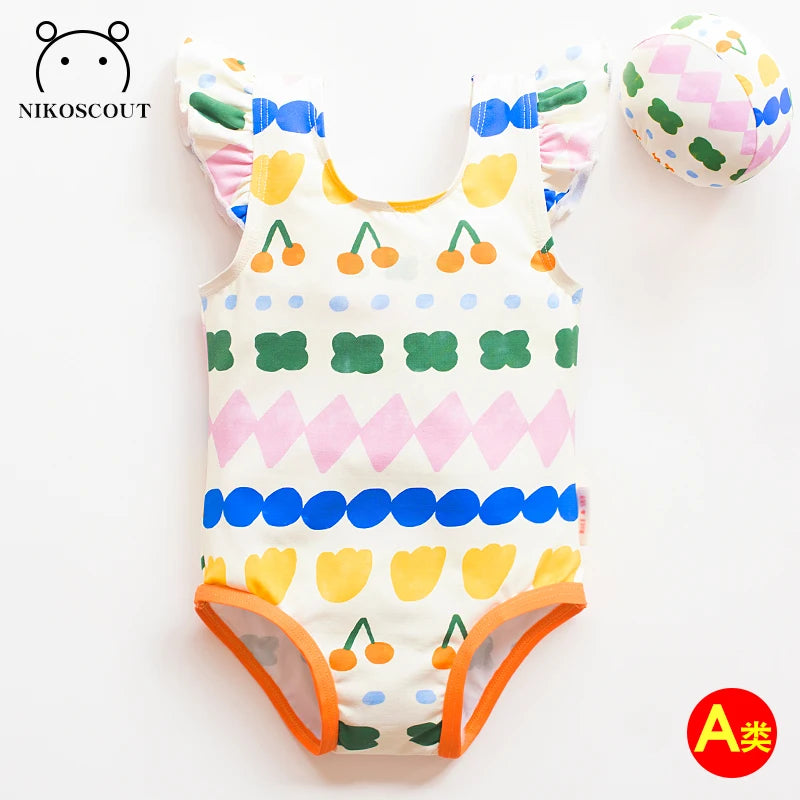 Children's Swimsuit Girl Baby Swimsuit Baby Girl Ins Kidsren's Swimsuit Cute Bikini Quick-Drying Summer