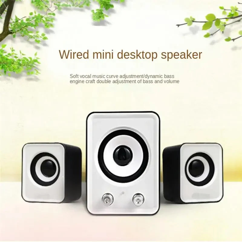 Full-range Speakers3-in-1 Stereo Loud SpeakersWireless Bluetooth and Wired LinksCompatible with Various DevicesBass Speakers