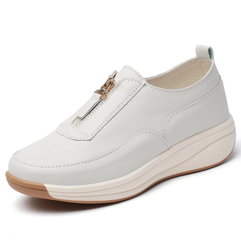 Women's Sports Shoes 2025 New White Shoes Woman Flats Casual Shoes Zapatillas De Mujer Flat Sneakers Casual Footwear Women