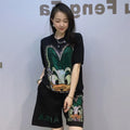Diamonds Cartoon Short Sets Women Summer Clothes Loose Casual Tracksuit Knitting Tops and Shorts Two Piece Sets Womens Outifits