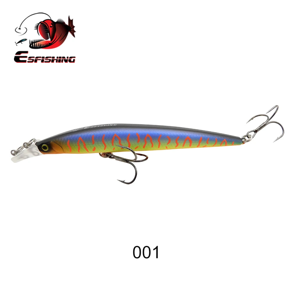 ESFISHING Fishing Lures Floating Minnow Sharp Shovel 120mm10g Dive 0.2-07m Leurre Soupl Baits Two Depth for Choosing Top Water