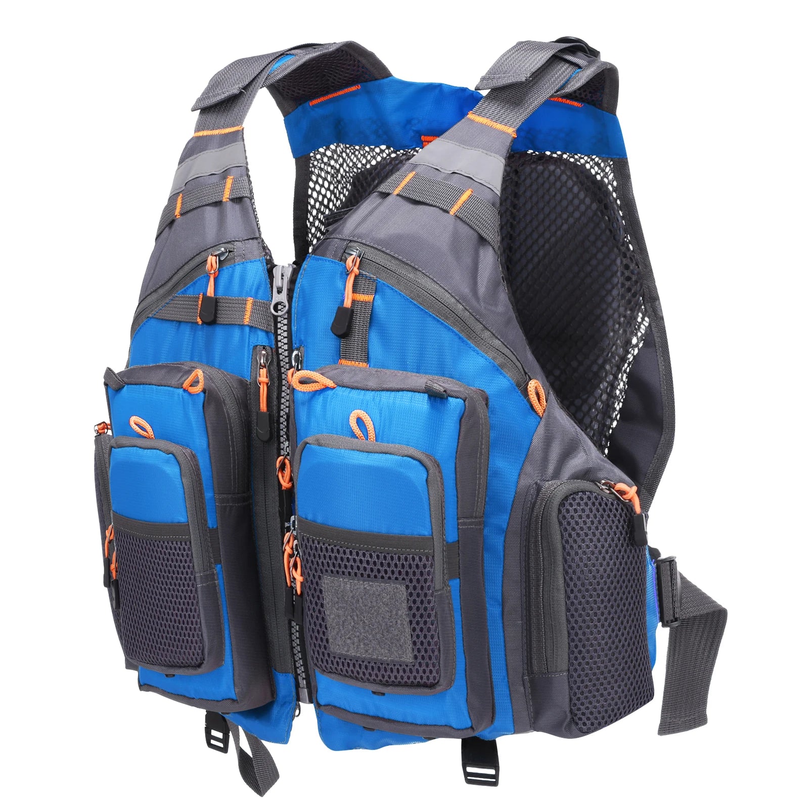 Outdoor Breathable Padded Fishing Life Vest Superior 209lb Bearing Life Safety Jacket Swimming Sailing Vest Floatation