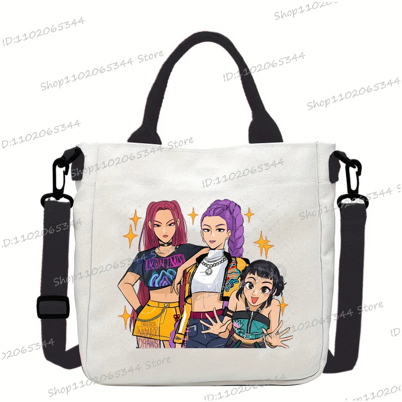 Fashion Woman Men Anime Cartoon Small Shoulder Bags Rumi Tiger Print Handbags Korean Ulzzang Student Crossbody Bag Gifts
