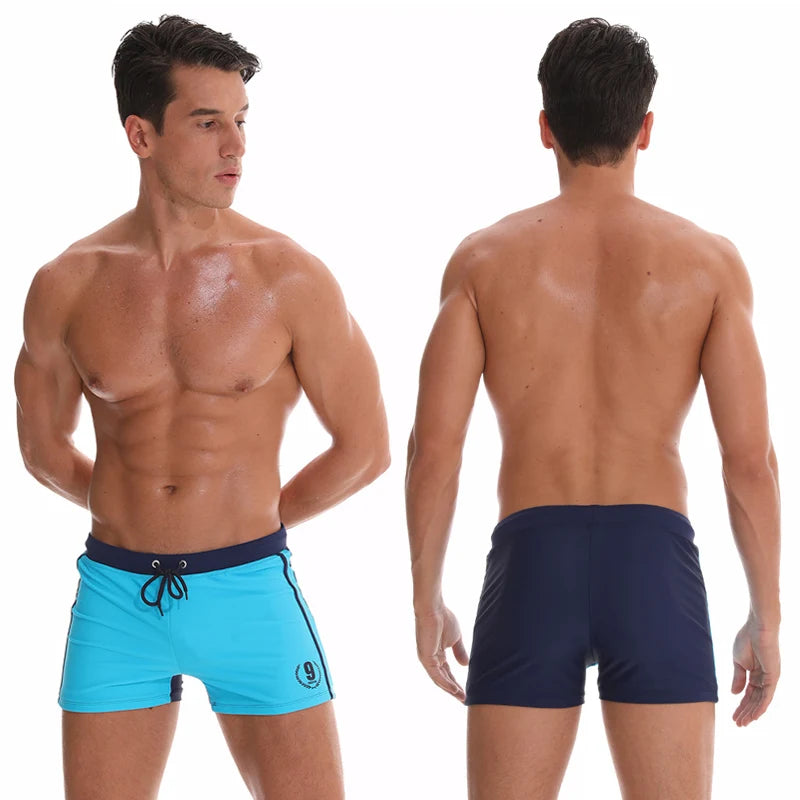 New arrival Mens Shorts Breathable Swimsuits Man Swim Trunks Boxer Briefs Sunga Swim Suits Maillot De Bain Beach Shorts