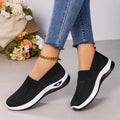 Comfortable Walking Shoes for Women Lightweight Soft Sole Casual Shoes Breathable Non Slip Elderly Mother Shoes Slip On Low Top