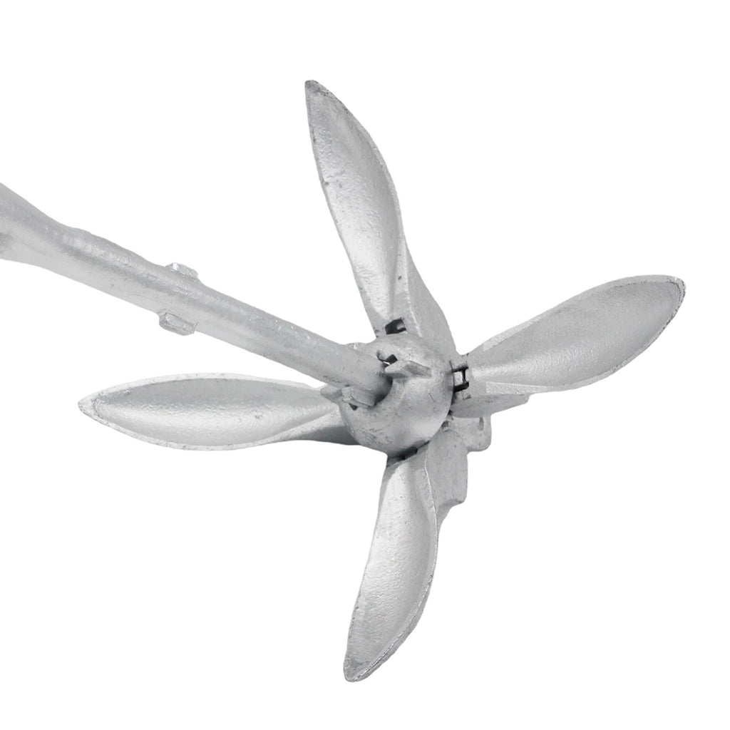 Grapnel Boat Anchor Portable For Paddle Boards Small Watercrafts Canoes Foldable Grapnel Boat Anchor Galvanized Sturdy