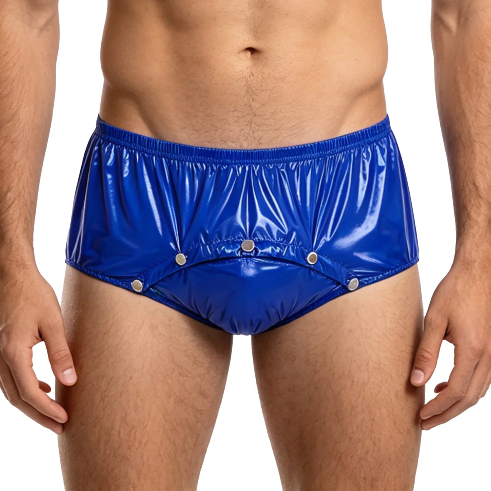 Mens Adaptive Underwear Waterproof Diaper Cover Front Pressing Buttons Anti-leak Briefs Bottoms for Elderly Special Needs