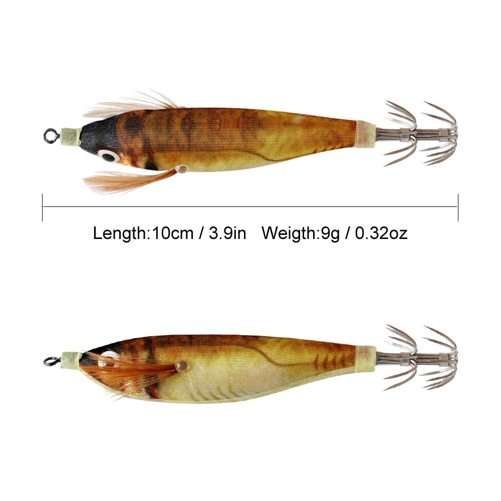 14pc Fishing Lures Kit Horizontal Squid Jig Bait Artificial Luminous Webfoot Octopus Egi Lure Wobbler Cuttlefish Hook Sea Tackle