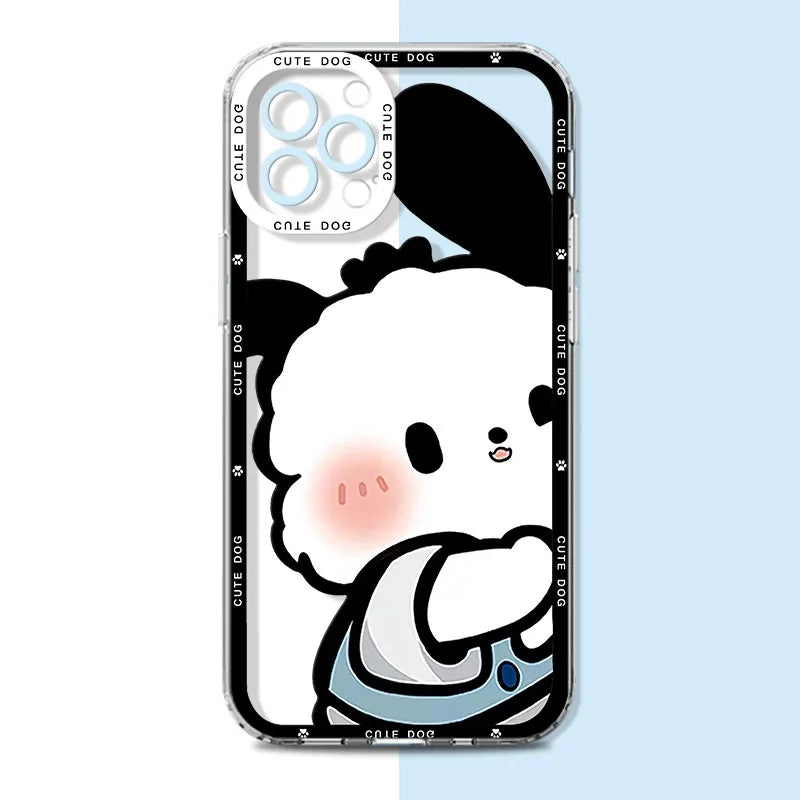 Sanrio Cute Cinnamoroll Lovely Phone Case For iPhone 17 Air 15 14 13 12 11 Pro Max 16 15 14 Plus Shockproof Soft Silicone Cover