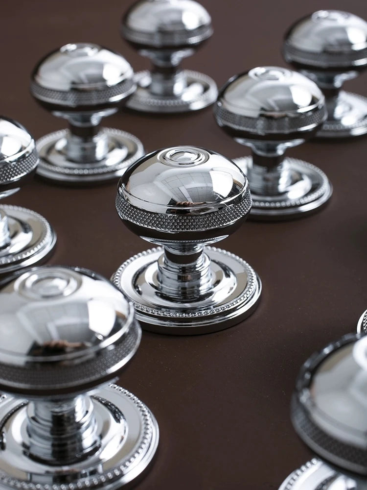 Furniture Drawer Nightstand Golden/Silver Shiny Solid Brass wardrobe Door Knob Bedroom Shoe Cabinet Brass small Handles Knobs