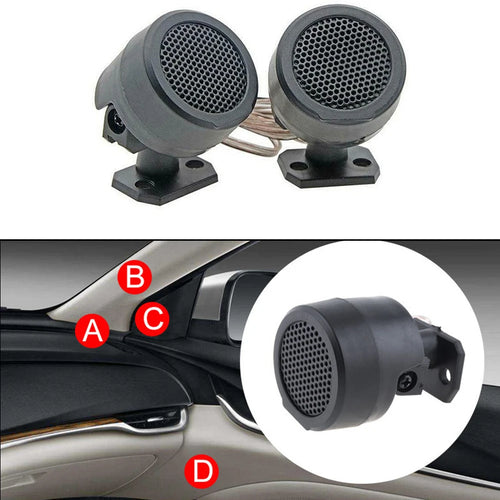 1 Pair Tweeter Speakers 500W Dome Loudspeakers 12V Mini Stereo Speaker For Car Audio System Accessories
