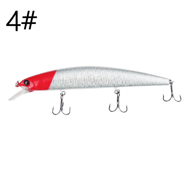 Fising Bait 13cm 20g  Sinking Minnow Lure 3 hooks Bass Long Cast Hard Bait Depth 0.5-2m