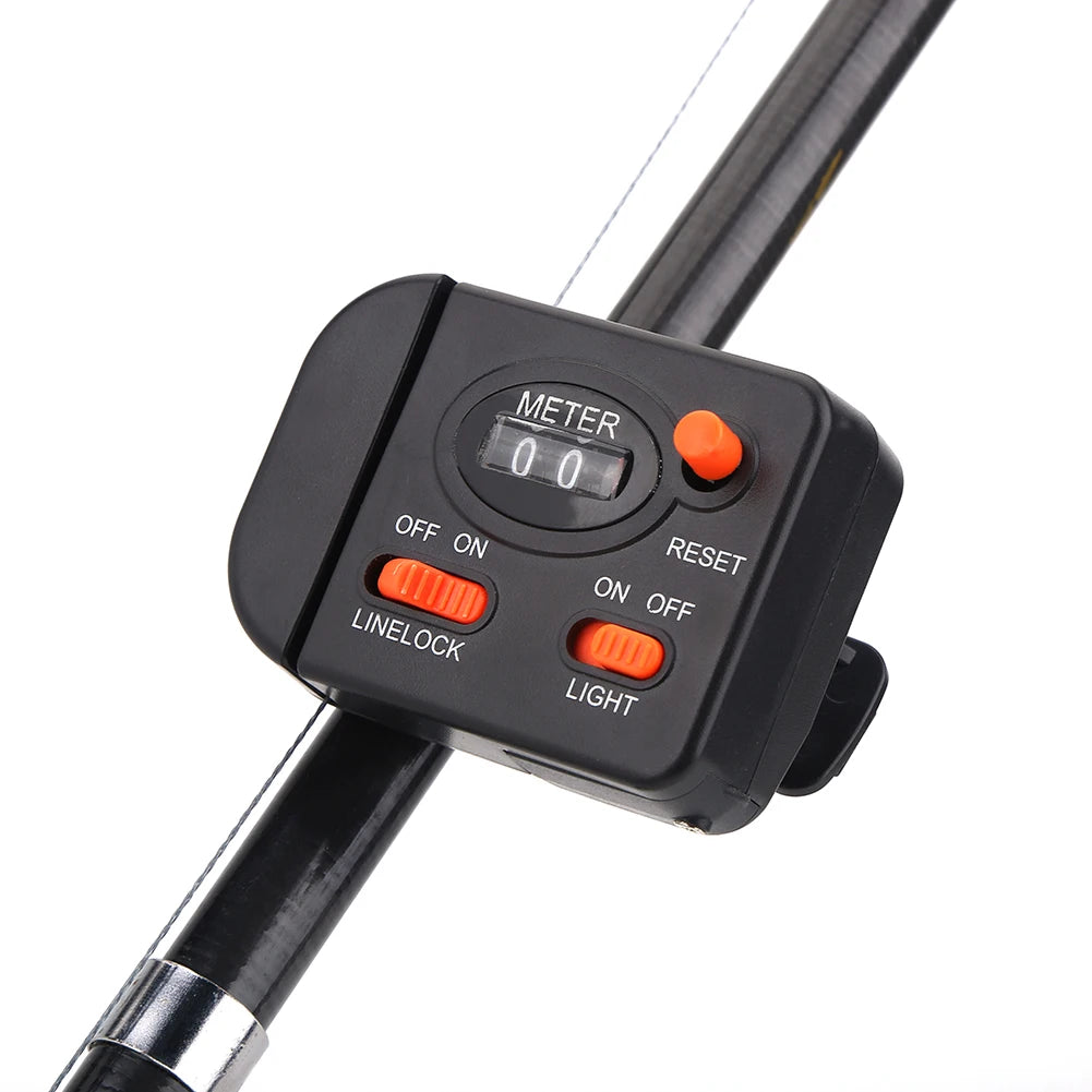 Fishing Depth Finder Fishing Line Meter Counter Professional Clip on Rod Fishing Line Counter Depth Finder Digital Diaplay 99m