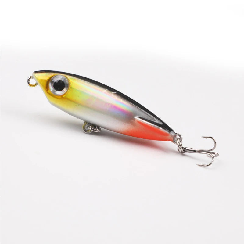 1 Pcs Top Water Pencil Fishing Lure 5cm 3.1g Floating Dog Walking Wobblers Tackle Artificial Hard Bait With  For Bass