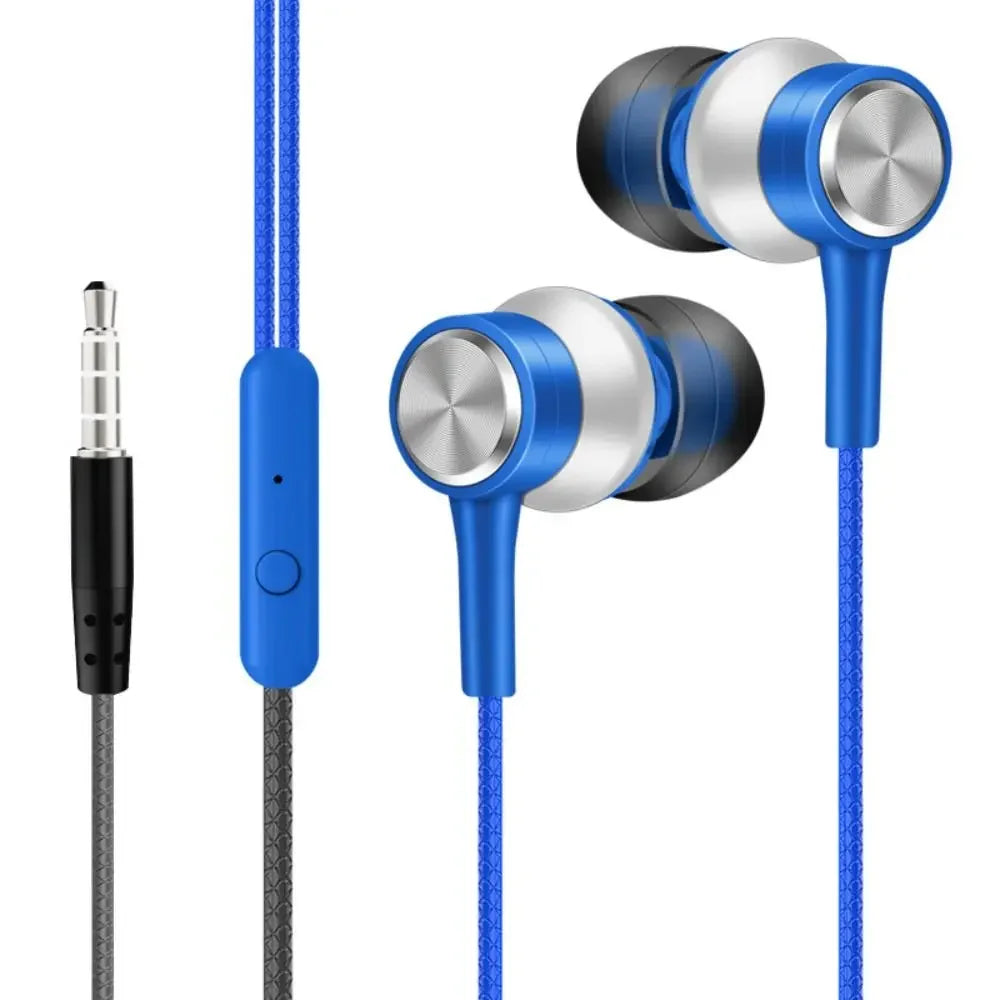 Stereo In-ear Headphones Portable High Definition 3.5mm Earphone Deep Bass Noise Canceling Music Earphones