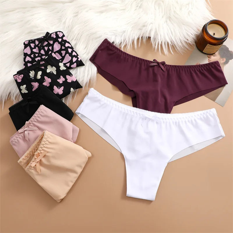 Soft Seamless Panties Women's Summer Comfortable Briefs Sexy Back Mesh Underwear Female XS-XL Underpants Stretchy Panties