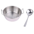 Stainless Steel Seafood Rice Pot Home Cooking Paella Pan Picnic Snack Plates Cookware Saucepan Dry Pots With Handle For Kitchen