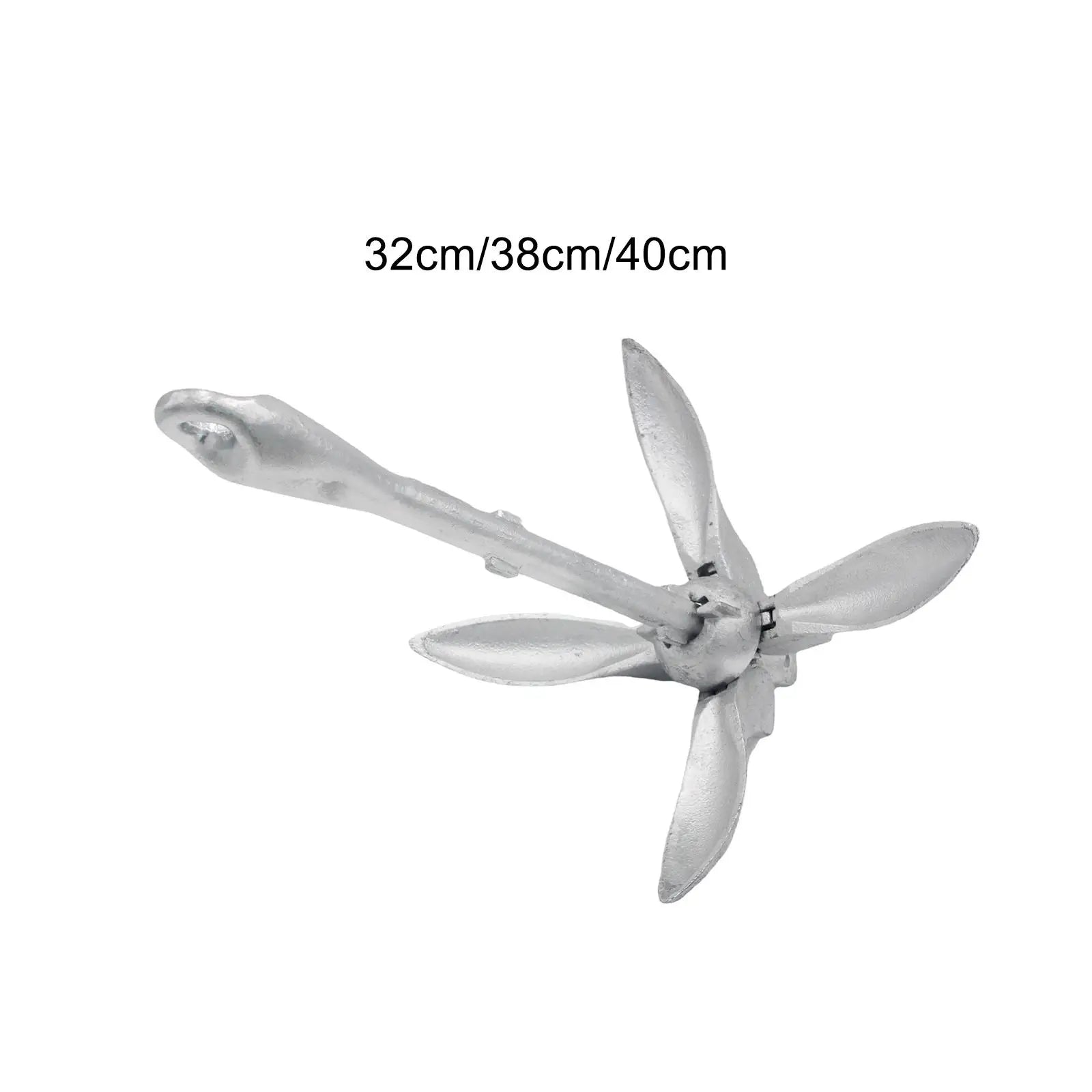 Collapsible Boat Anchor Boating Accessories Carbon Steel Sturdy Gear for Canoes Small Watercrafts Waterski