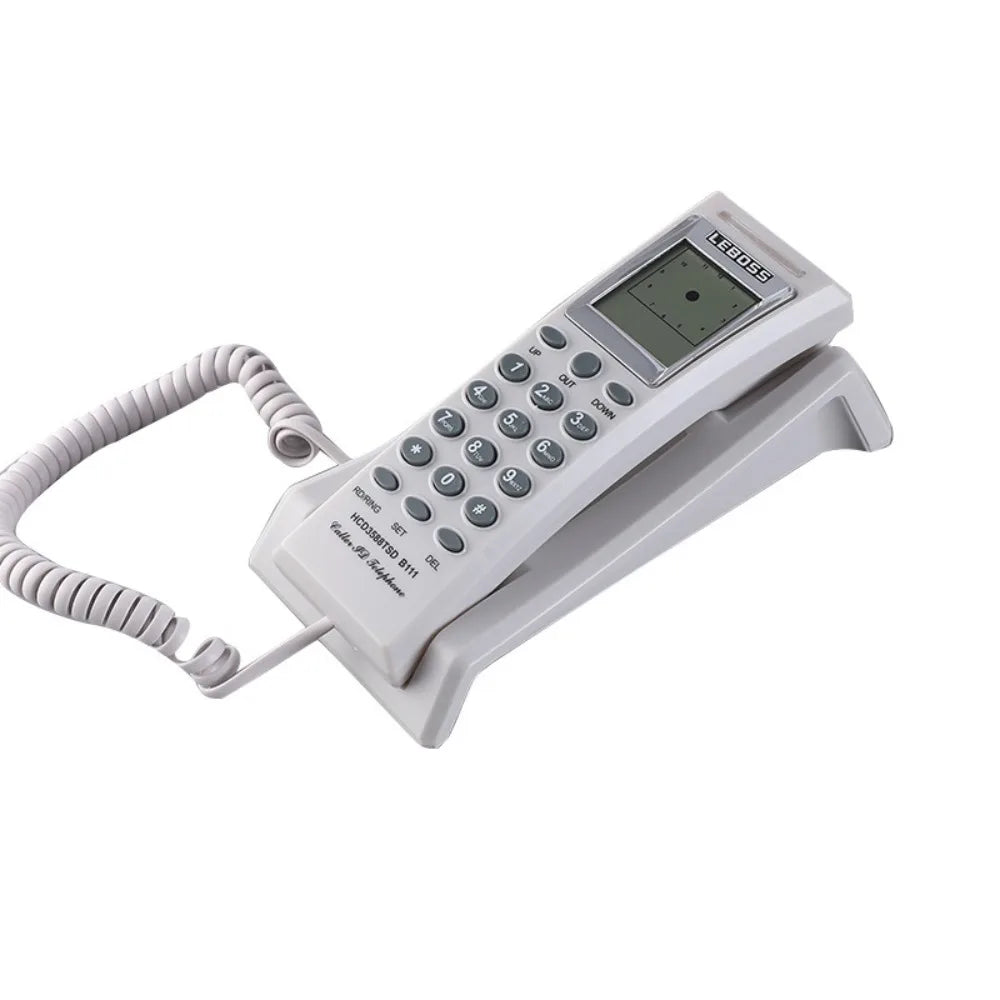 NEW Wall Mounted Wired Telephone Desktop Landline Corded Phone Handset Compact House Phones Hotel Home Office