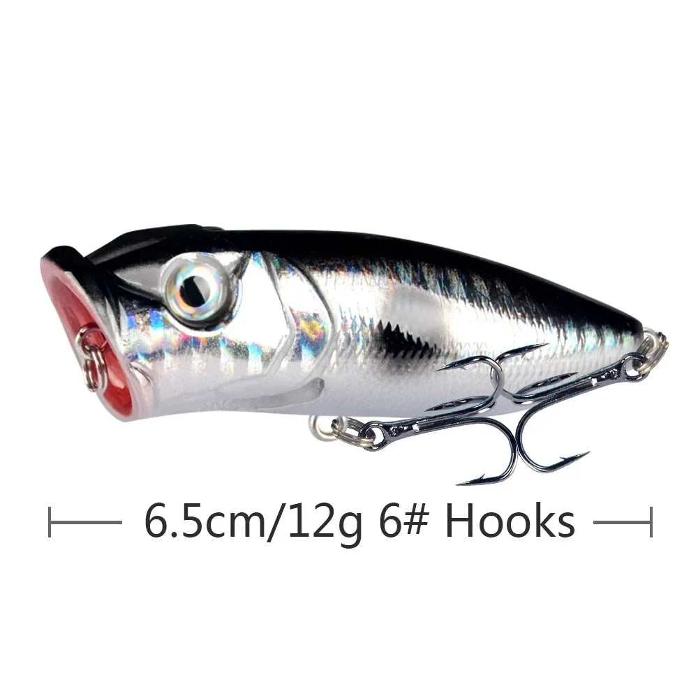 6.5cm 10g Lure Bait Floating Water Bead Wave Climbing Bionic Vibrating Swing Temptation Top Water Temptation Bass Predatory Bait