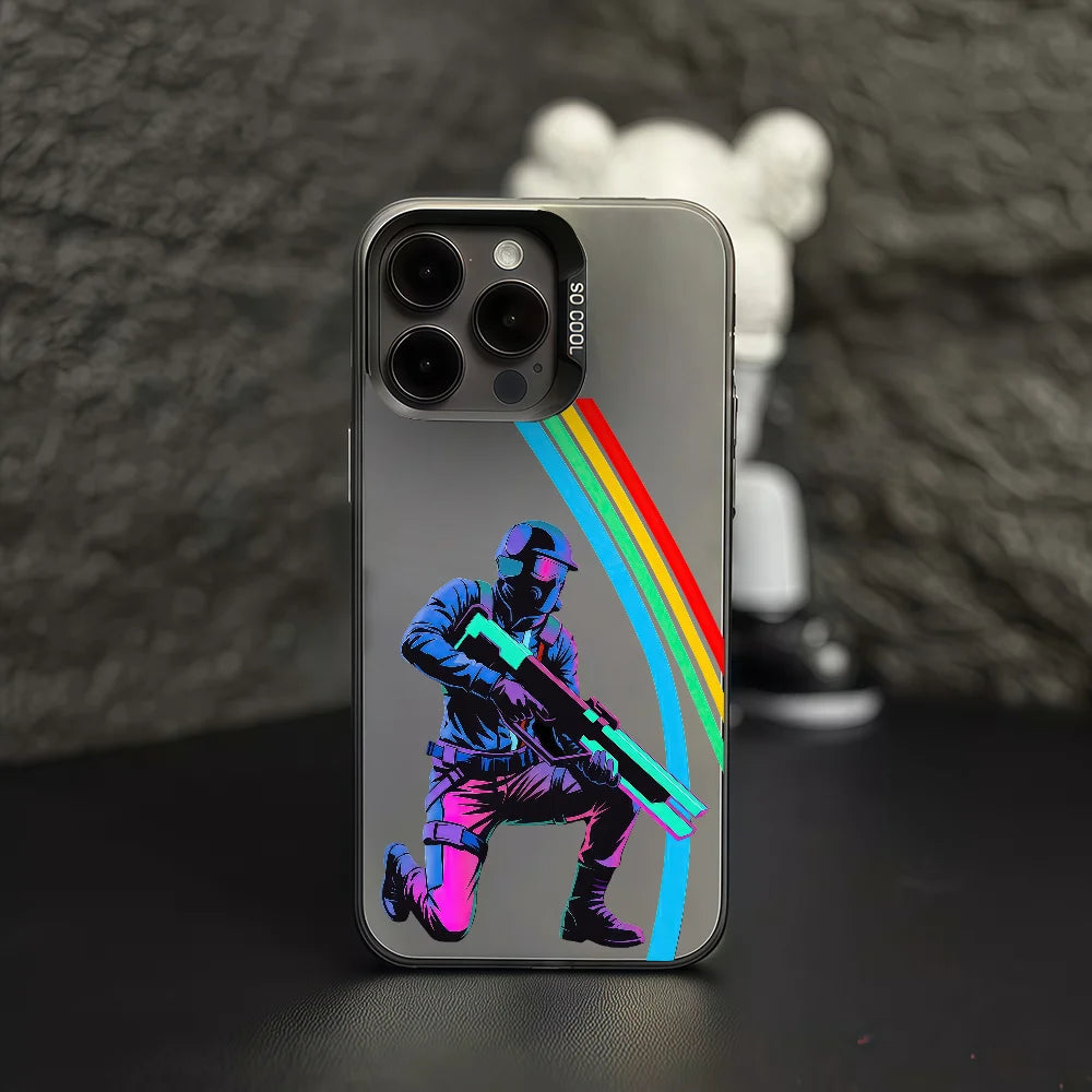 Game A-Arc Raiders phone case For iPhone 12 11 13 14 15 16 17 Max Pro Plus Mini Protective IMD Color Cover