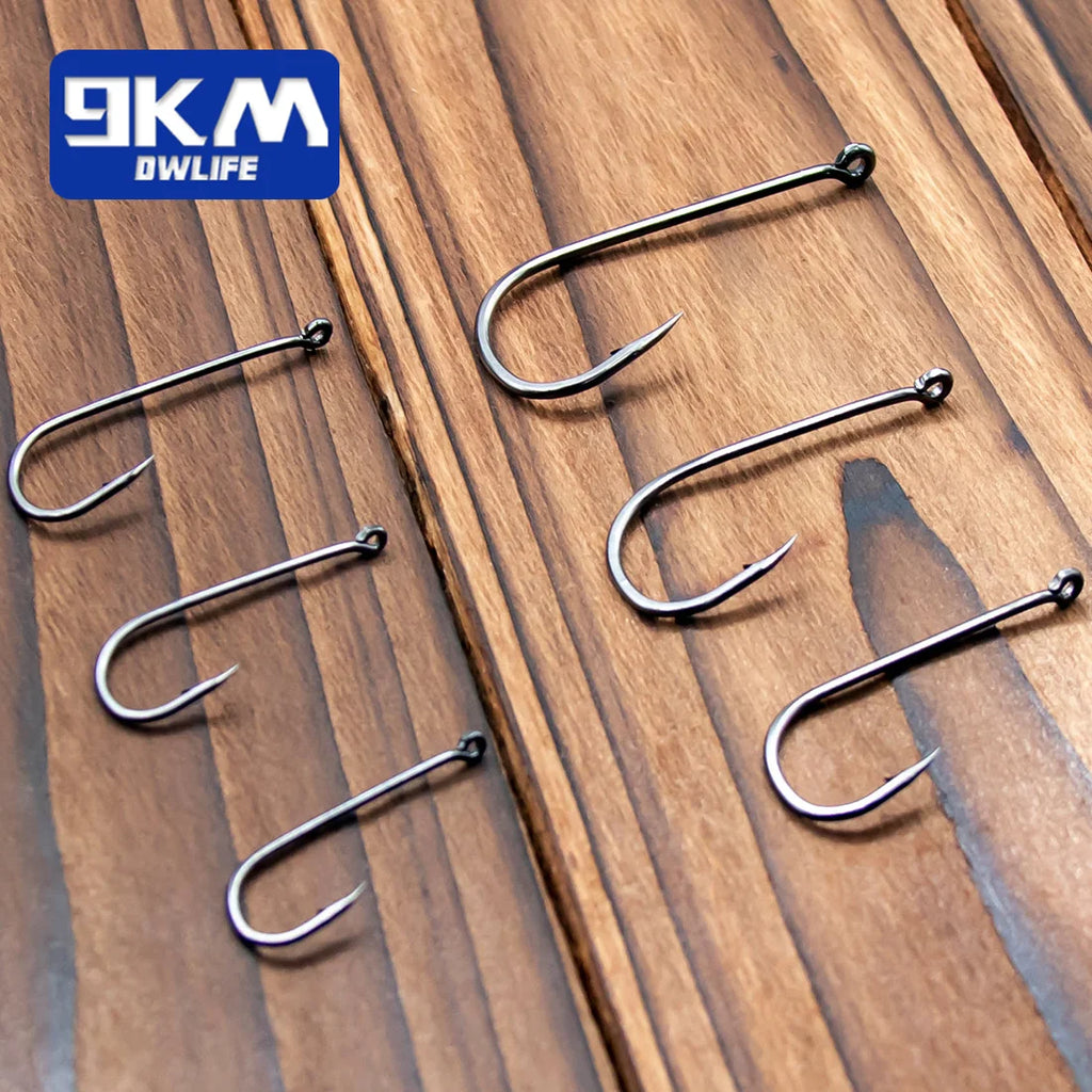 9KM Baitholder Fishing Hooks Sea Barbed Fishing Lures Shank Beak Live Bait Holder Carp Fishing Jig Worm Hooks Accessories Tackle