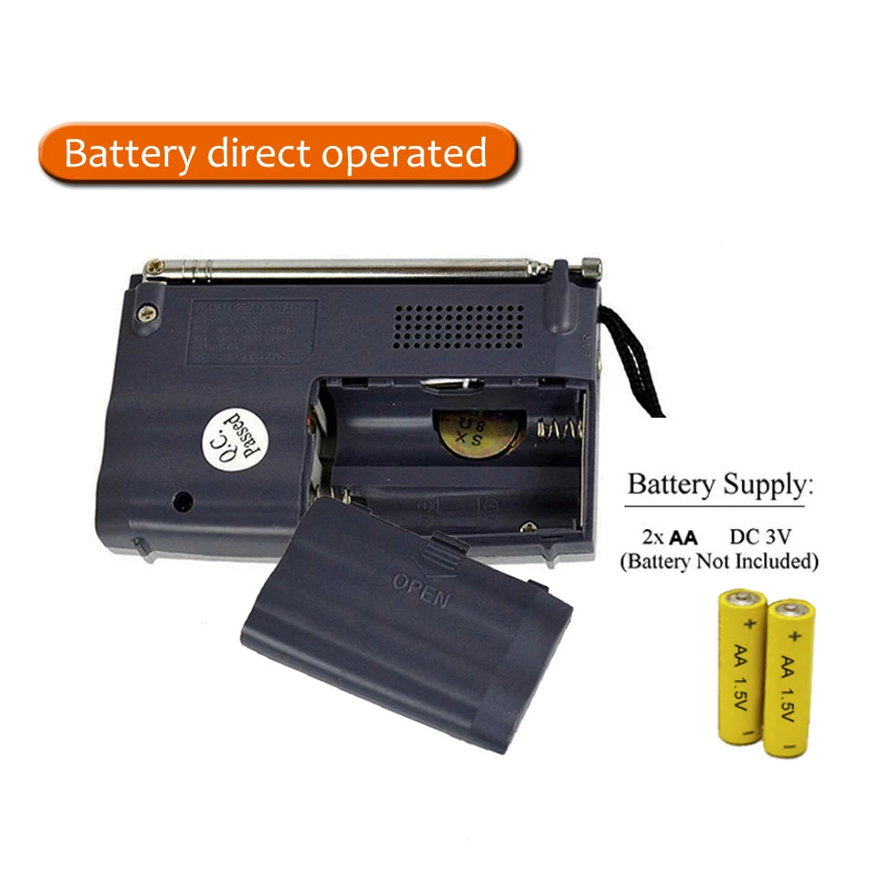 Portable Radio AM FM Transistor Radio with Loud Speaker, Ideal Gift for famlily Suitable for  Indoor, Outdoor and Emergency