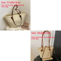 Rattan Large Capacity Casual Tote Bag Designer Wicker Woven Women Handbags Summer Beach Straw Bag Lady Travel Big Basket Purses