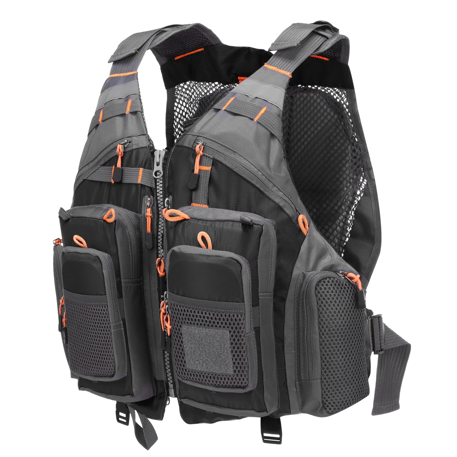Outdoor Breathable Padded Fishing Life Vest Superior 209lb Bearing Life Safety Jacket Swimming Sailing Vest Floatation