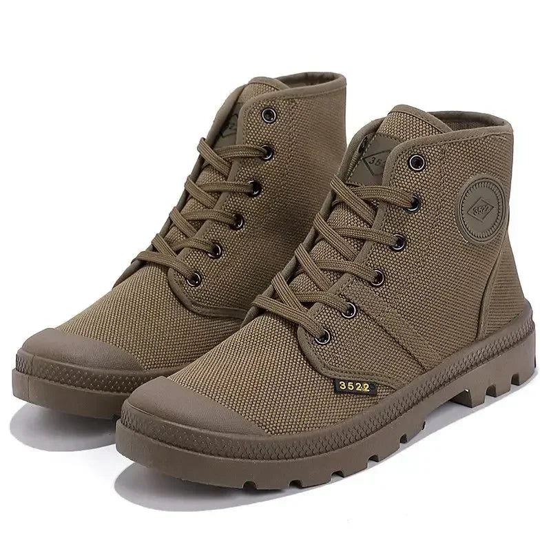 Male Shoes Hiking Outdoor Rubber Men's Boots Lace Up Original Deals Vintage In Promotion Y2k Offers Trendy 2025 Footwear New