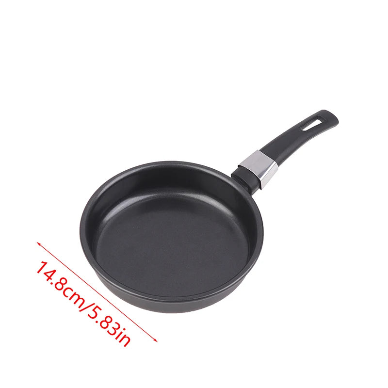 For Home Use Kitchen Cookware Mini Frying Pan Non-Stick Thickened Stainless Steel Frypan Pot Fried Eggs Saucepan Gas
