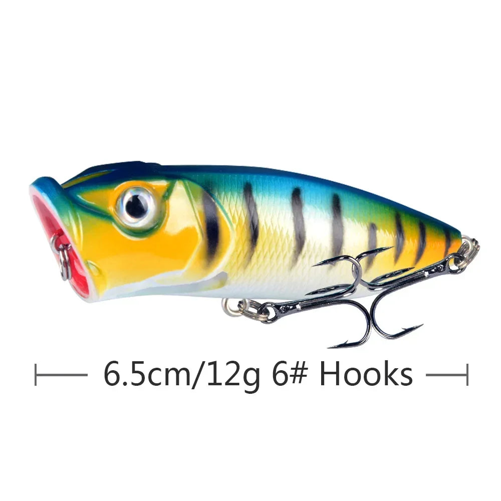 6.5cm 10g Lure Bait Floating Water Bead Wave Climbing Bionic Vibrating Swing Temptation Top Water Temptation Bass Predatory Bait
