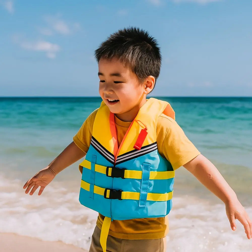 Universal Large Buoyancy Life Vest Jacket Portable with Whistle Marine Safety Vest Adjustable Straps Boating Vest Boating