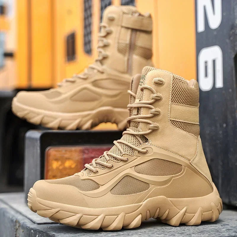 Men Climbing Shoes Tactical Boots High Quality Motorcycle Hunting Hiking Shoes Breathable Boot For Men Brand Motorcycle Shoes