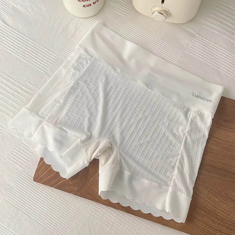 Women's Underwear Sexy Lace Panties High Waist Seamless Comfort Safety Pants Fashion Solid Color Girl Bottomed Boxer Pants