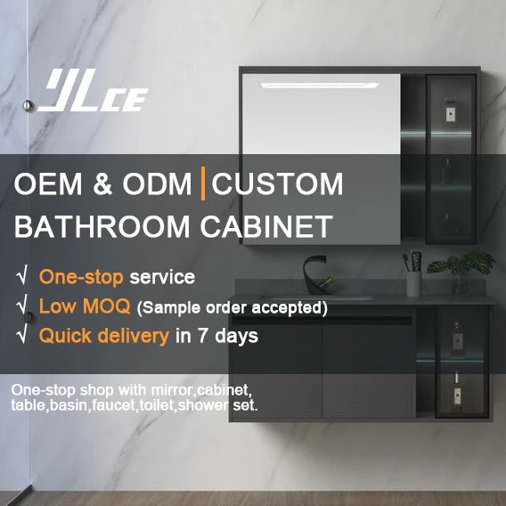 80CM Sink Luxury Storage Furniture Frees Standing Modern Design Toilet Painted Vanity Evkur Bathroom Cabinet