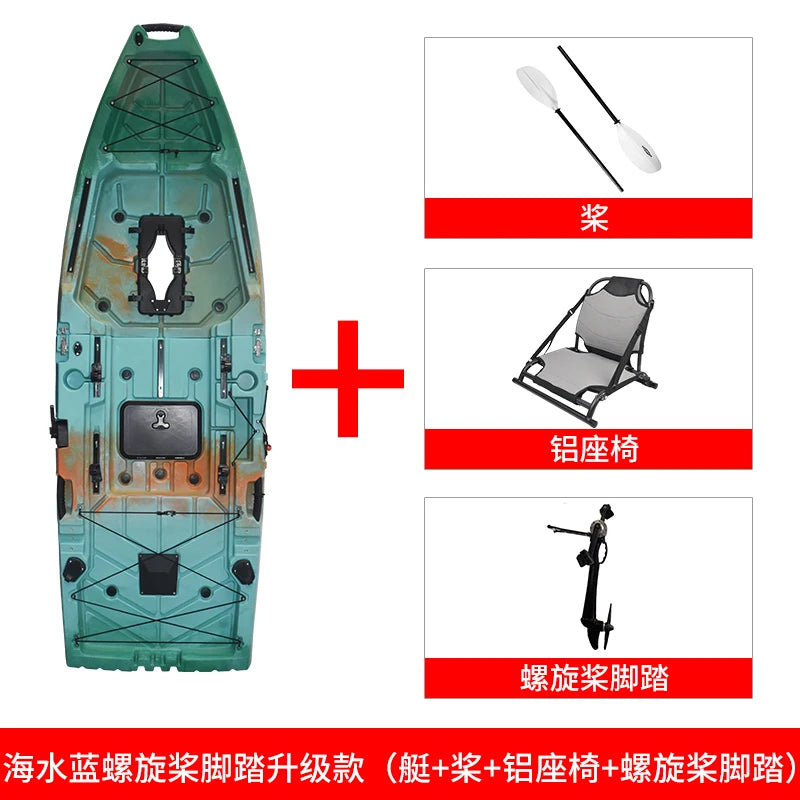 kayak pedal canoe single double boat fishing boat assault boat