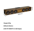 6 Speakers Wooden Bluetooth Speaker Sound Bar TV Echo Wall Home Theater Sound System 3D Stereo Surround Sound Bar for PC/TV