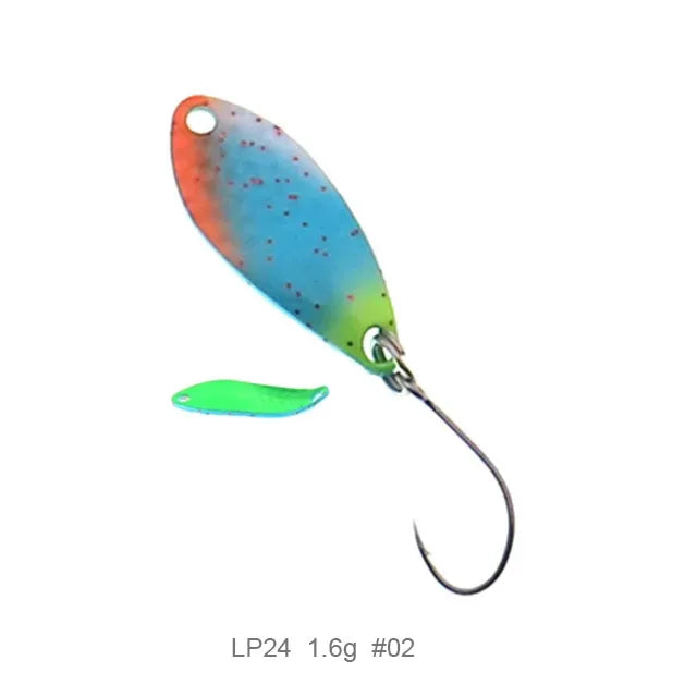 Fishing  Spoon Trout Lures1.5g 25mm UV Colors Ultralight Fishing Tackle Freshwater Artificial Bait