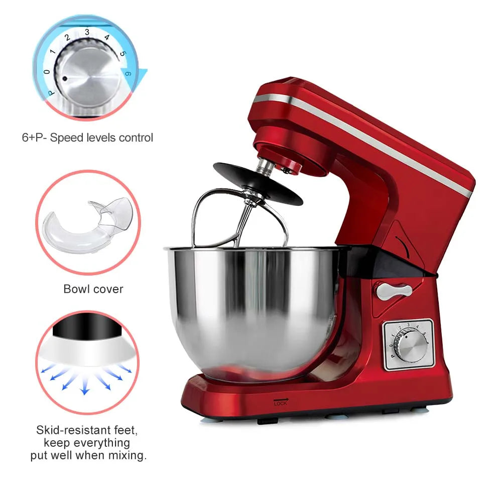 Home Kitchen OEM Impastatrice Aid 4.5L 5.5L Stainless Steel Mixing Bowl Stand Food Supplier Artisan Mixer