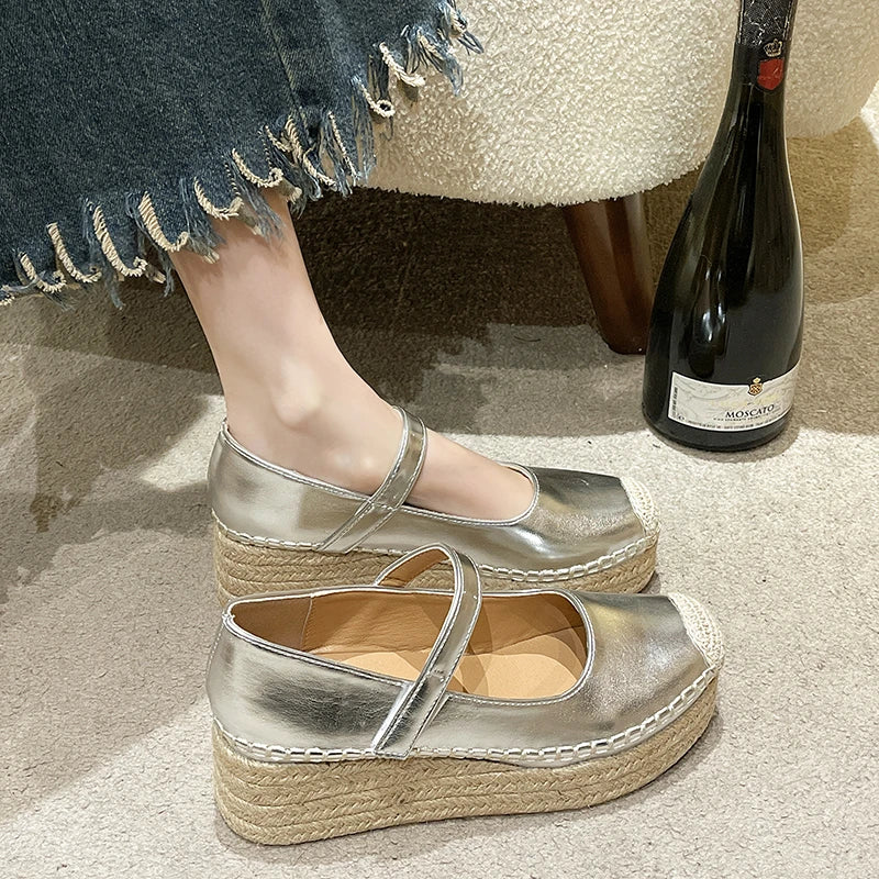 Flat Shoes for Women Wedge Platform Casual Espadrilles Barefoot Comfortable Fashion Offer