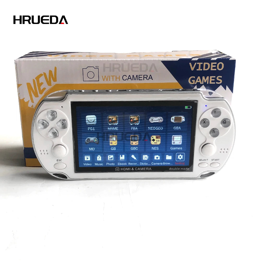 8GB Video Game Console Portable Camera 4.3 Inch Color Screen Handheld Game Player Dual Joystick  Game Consoles 10000+ Games