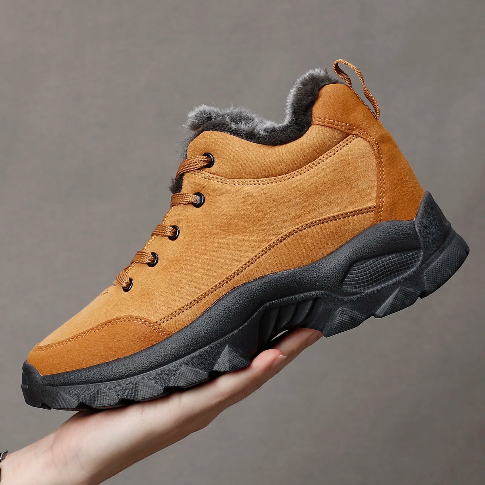 Men Snow Boots Winter Outdoor Walking Shoes Light Sneakers for Men Winter Shoes Botines Tenis Mens Hiking Ankle Boots Footwear