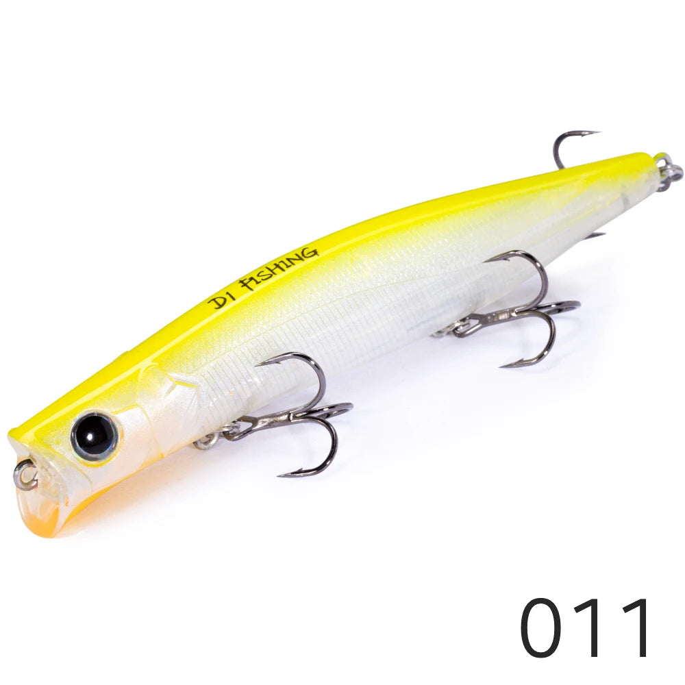 D1 Topwater Poppers Fishing Lures KAGELOU 124F/100F Surface Hard Baits Saltwater Wobblers Seabass Pike Pesca 2020 Fishing Tackle